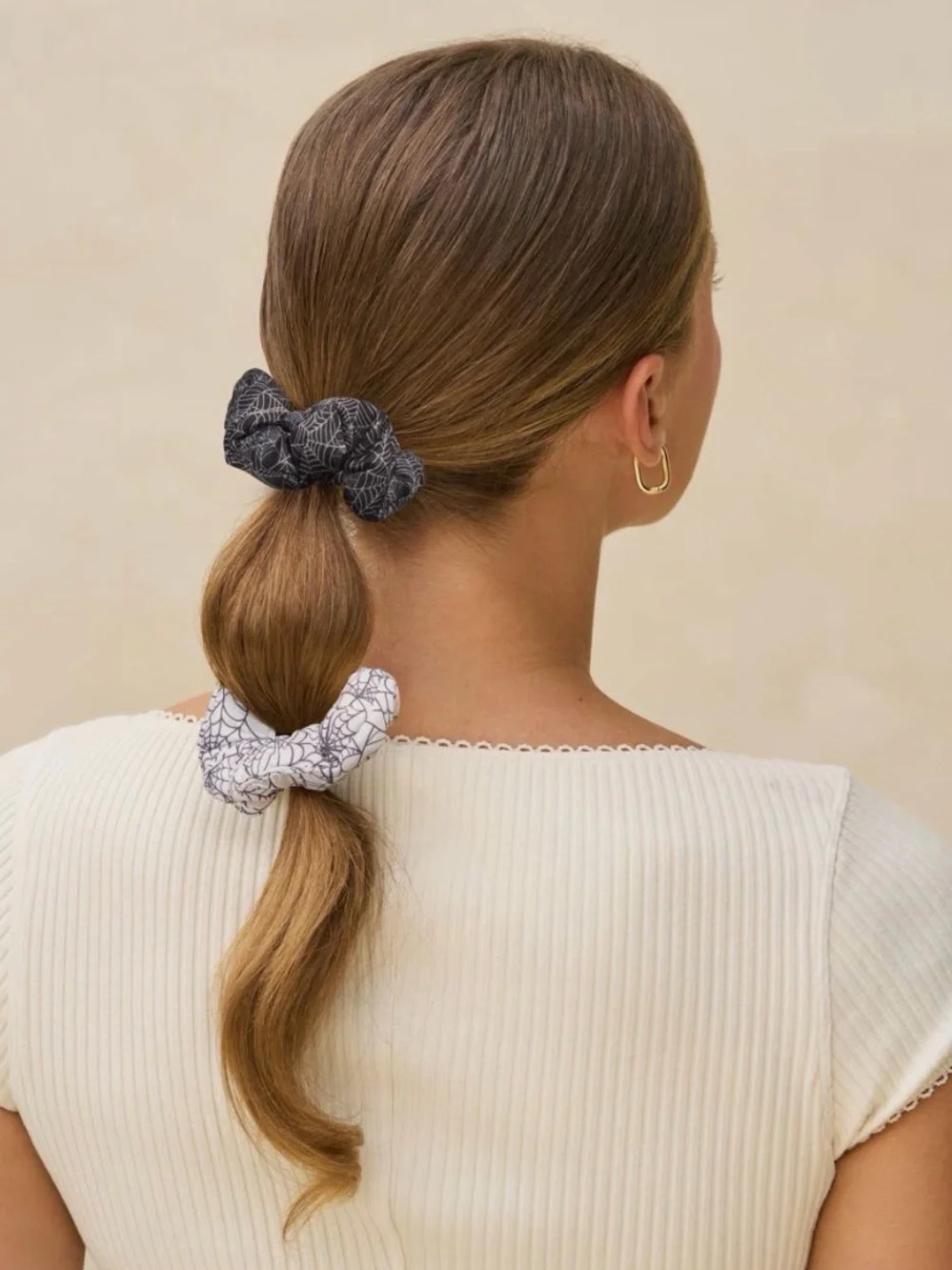 NWT ⚜️🖤⚜️ KITSCH Cloud Scrunchies 3pc Set - Spiderweb